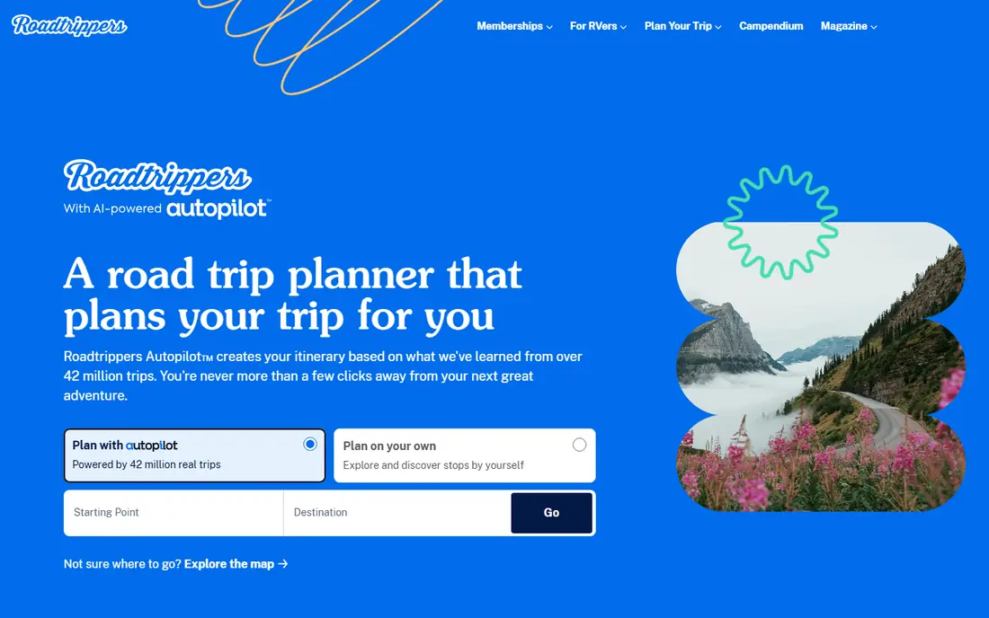 Roadtrippers website