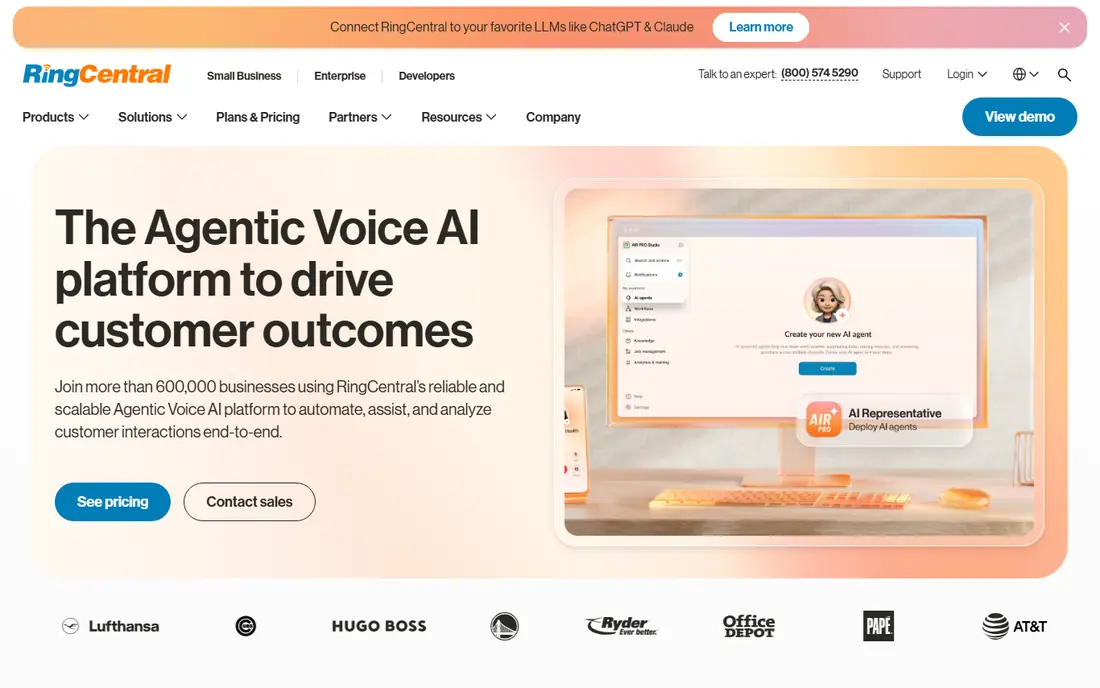 RingCentral Events website