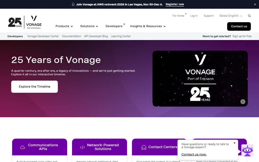Vonage Home website