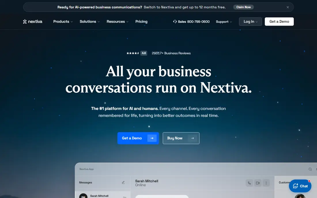 Nextiva website
