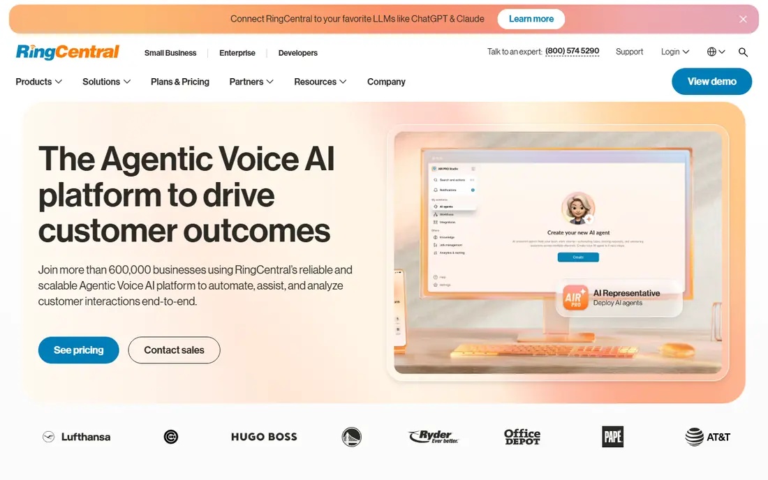 RingCentral website
