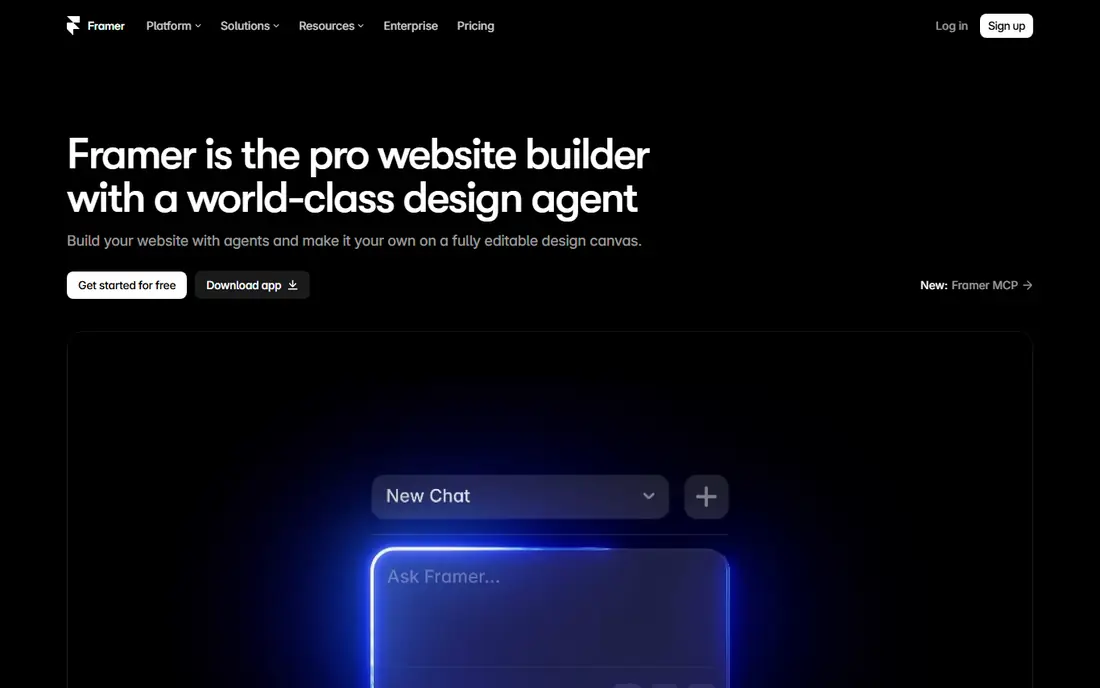 Framer website