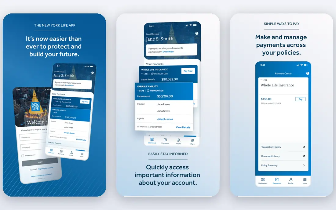 New York Life app screenshots