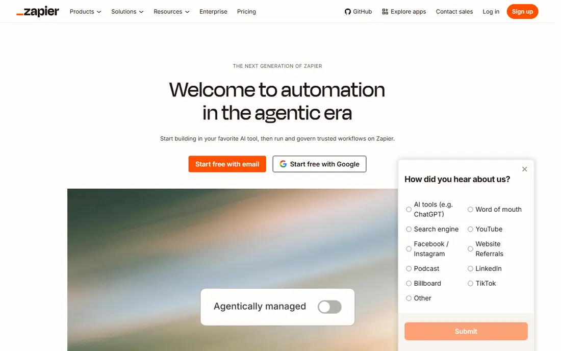 Zapier website