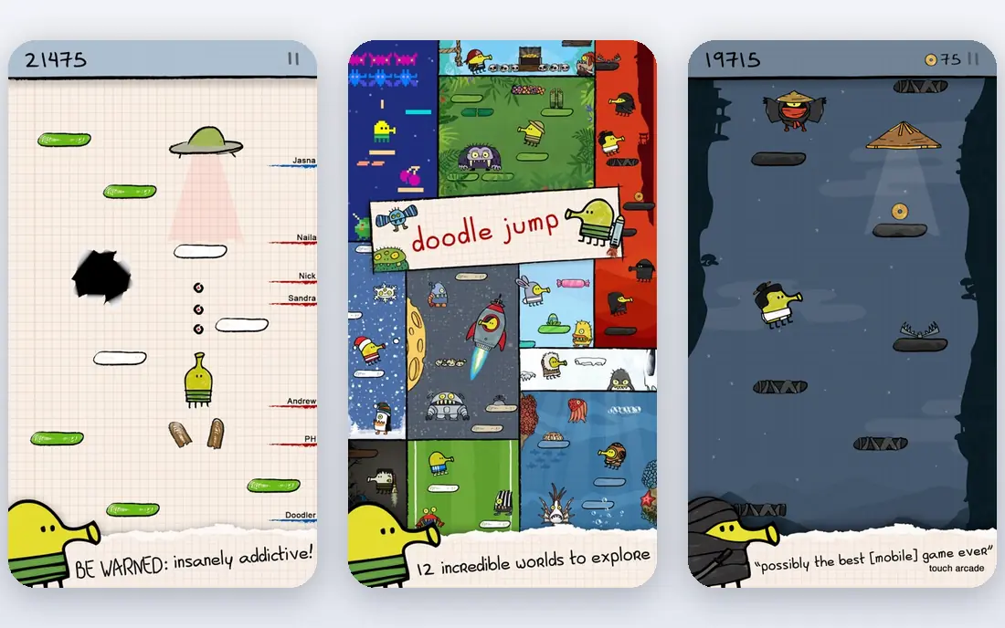 Doodle app screenshots