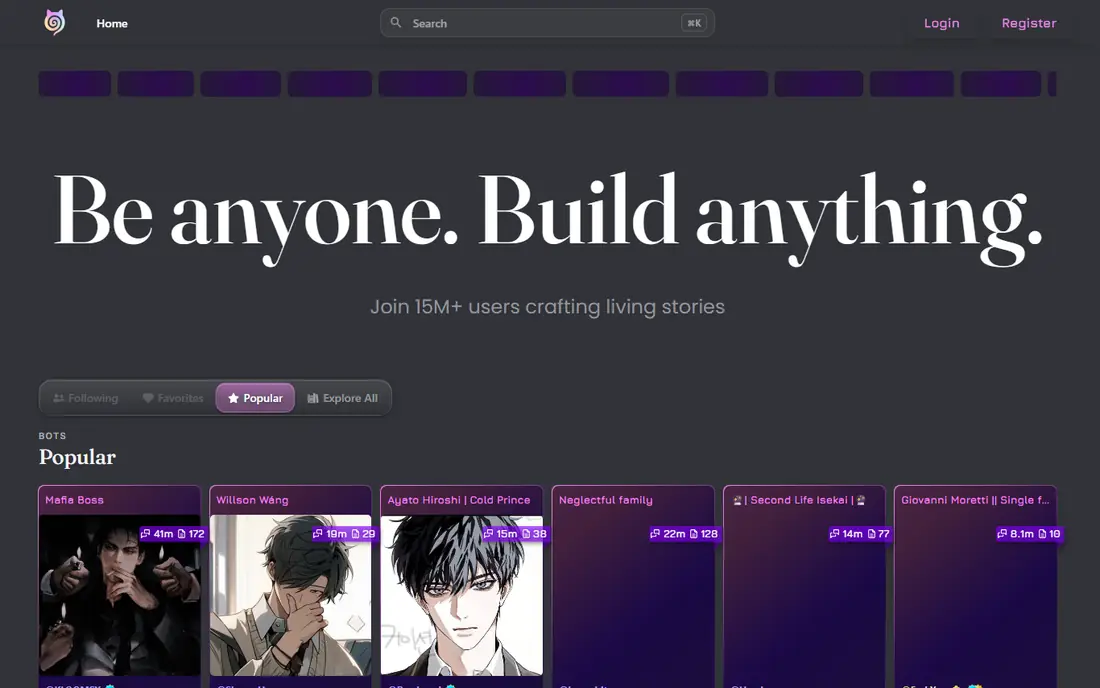 Janitor AI website
