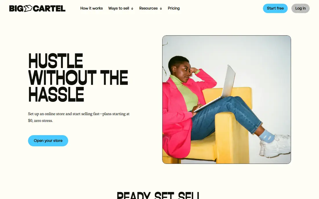 Big Cartel website