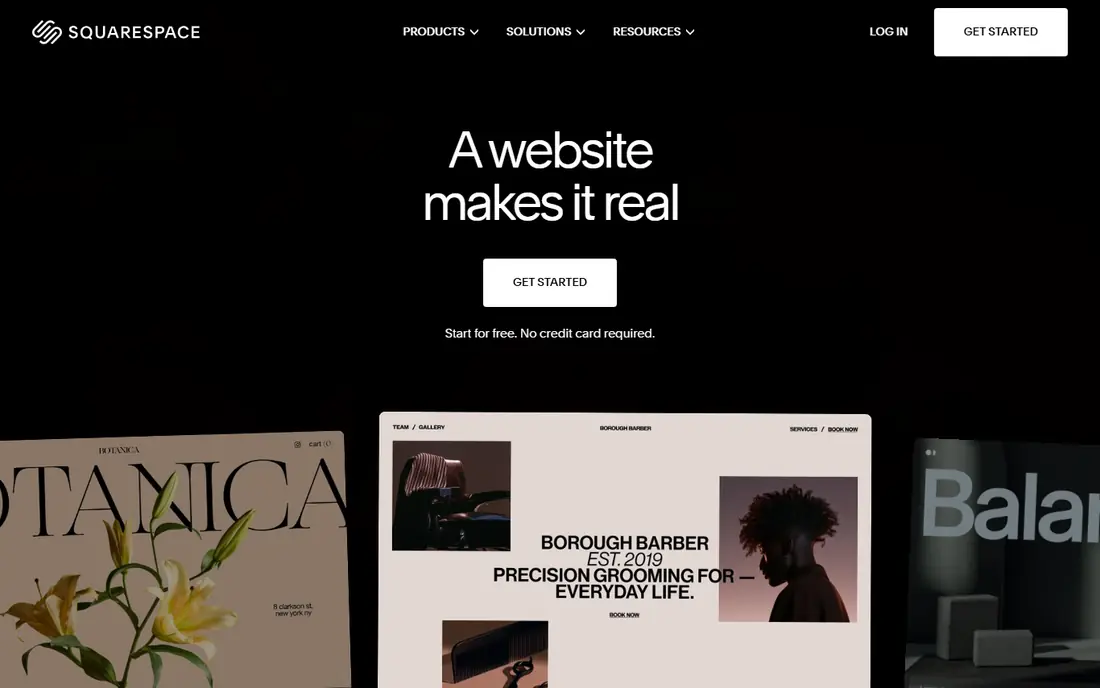 Squarespace website