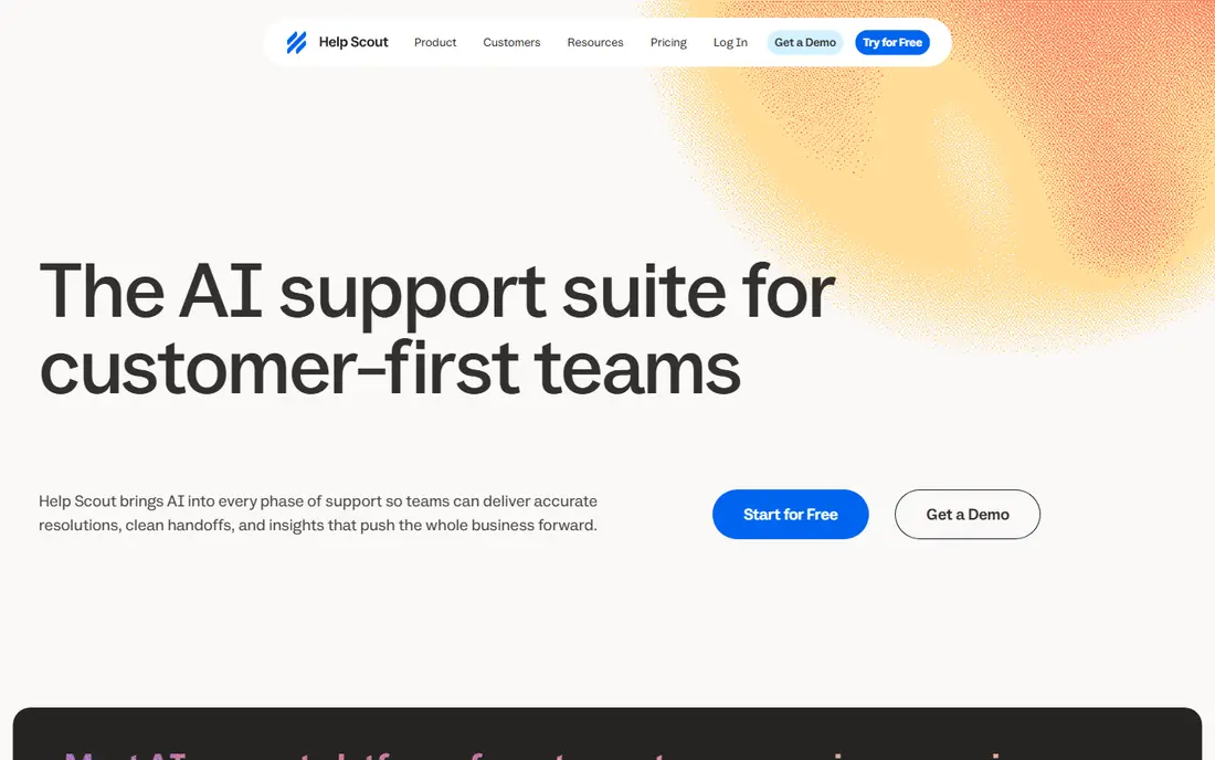 Help Scout website
