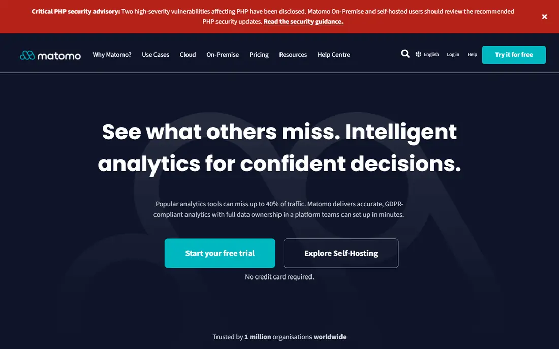 Matomo website