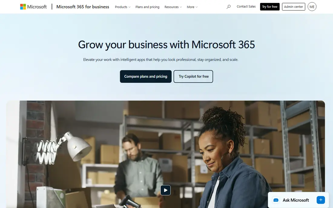 Microsoft 365 website