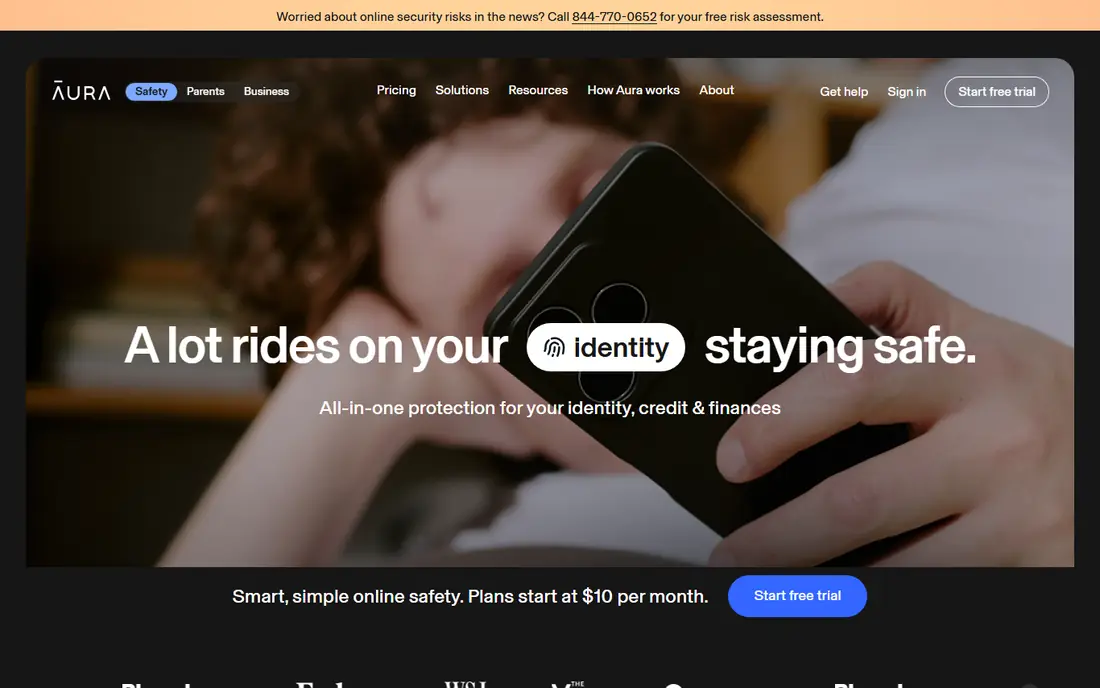 Aura website