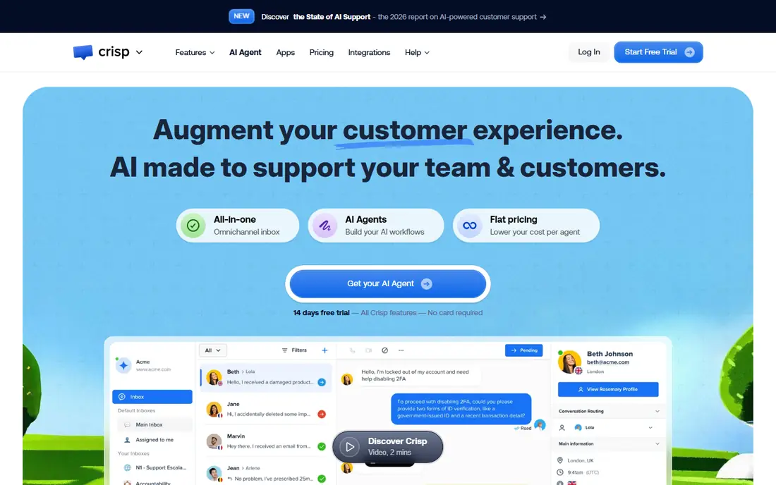 Crisp website