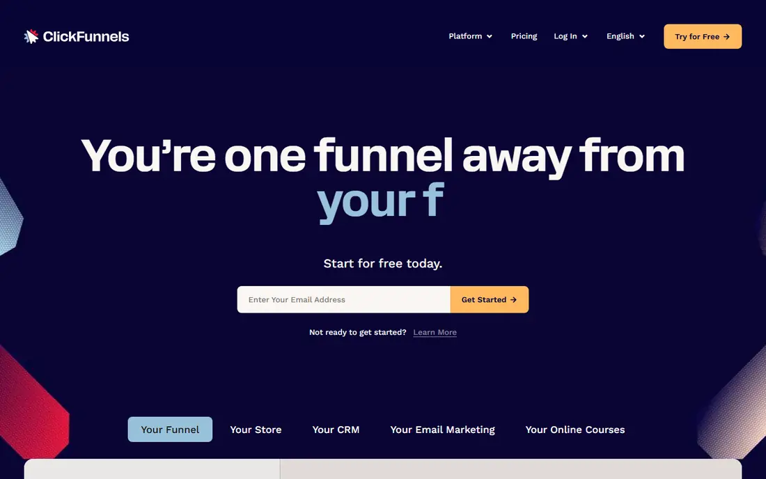 ClickFunnels website