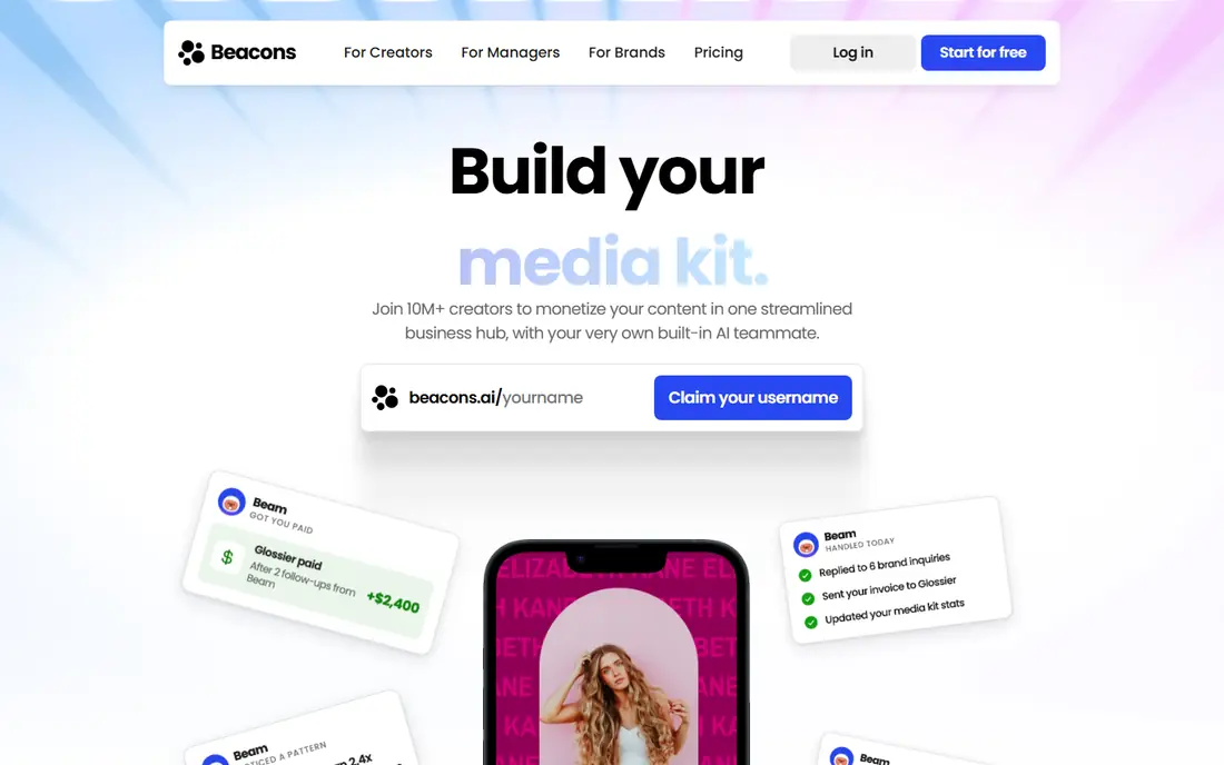 Beacons website