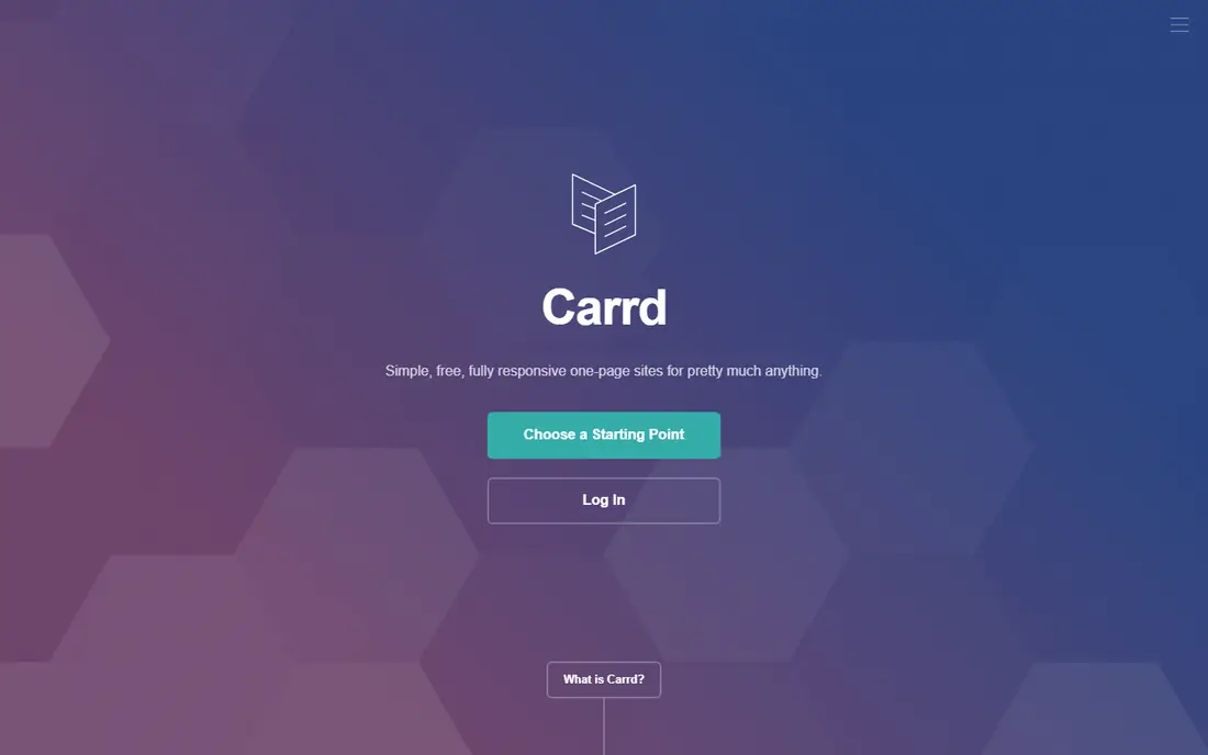 Carrd website