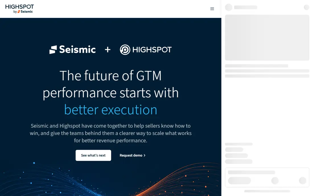 Highspot website