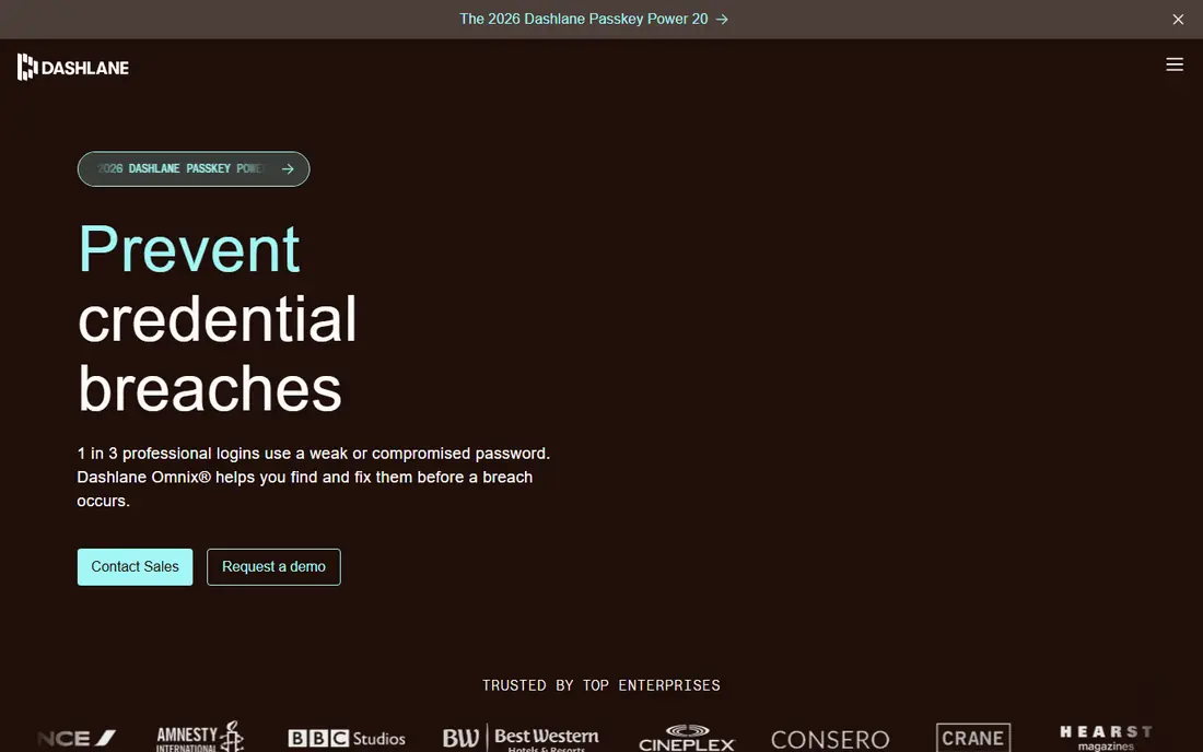 Dashlane website