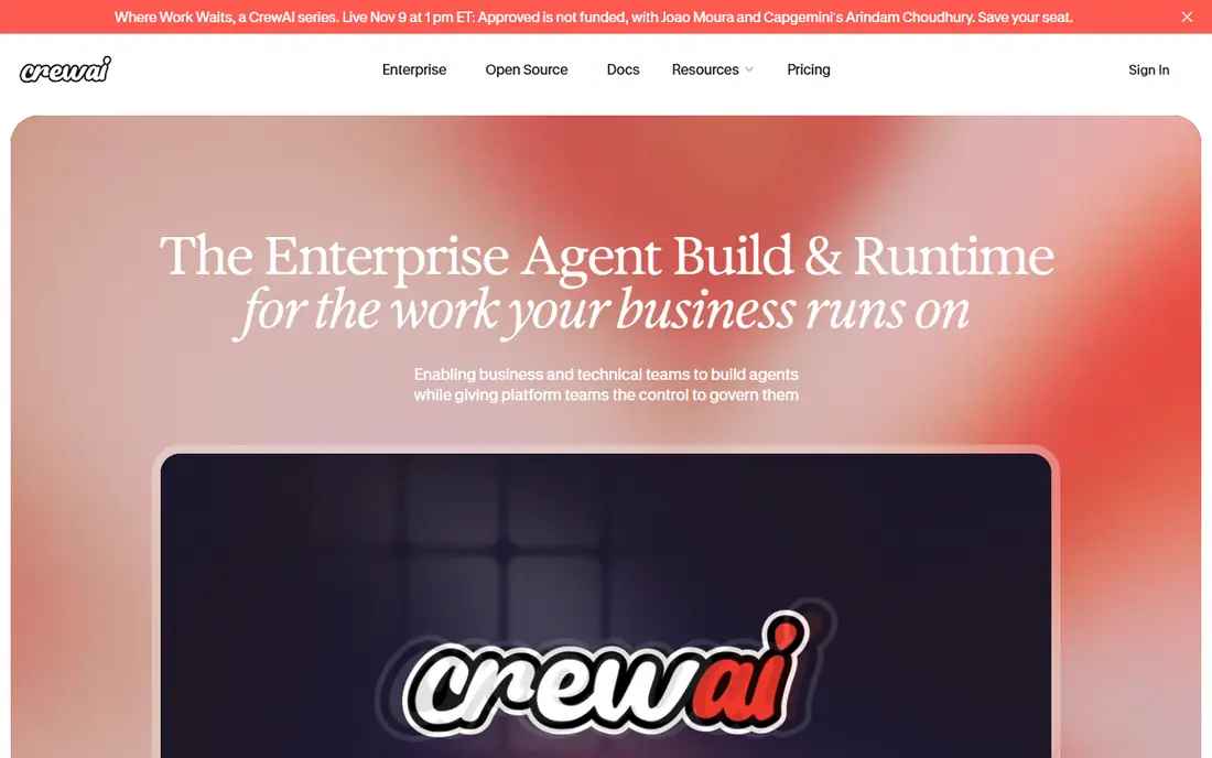 CrewAI website