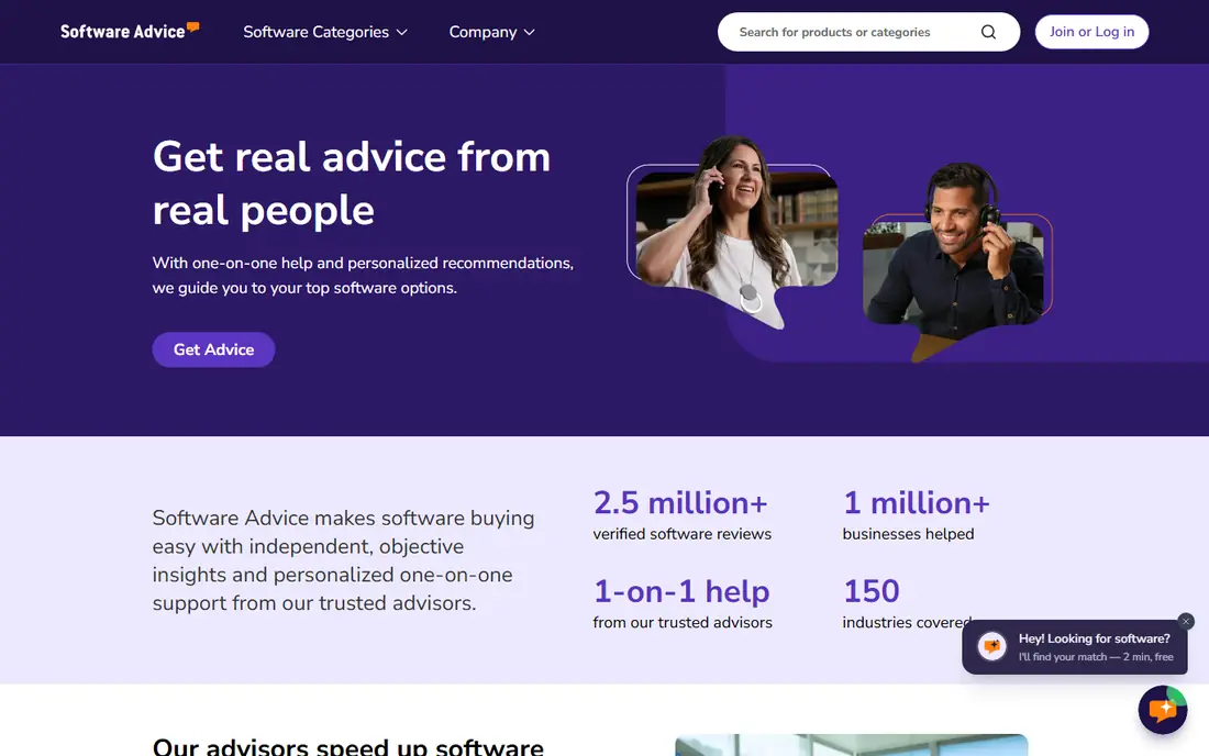 Software Advice website