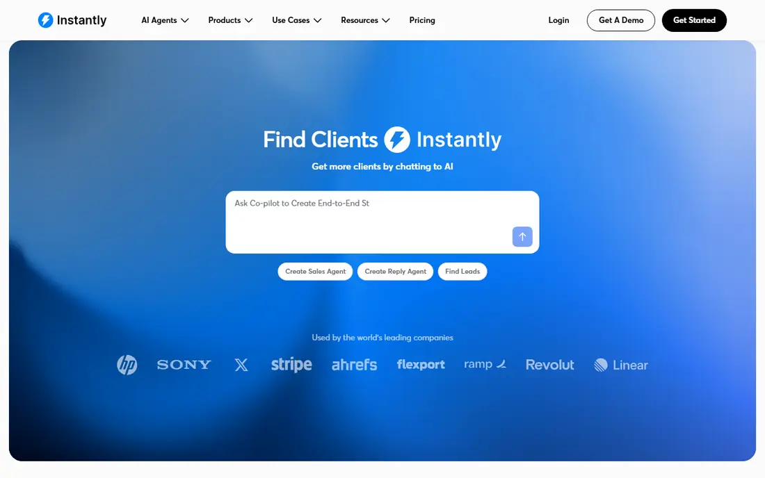 Instantly website
