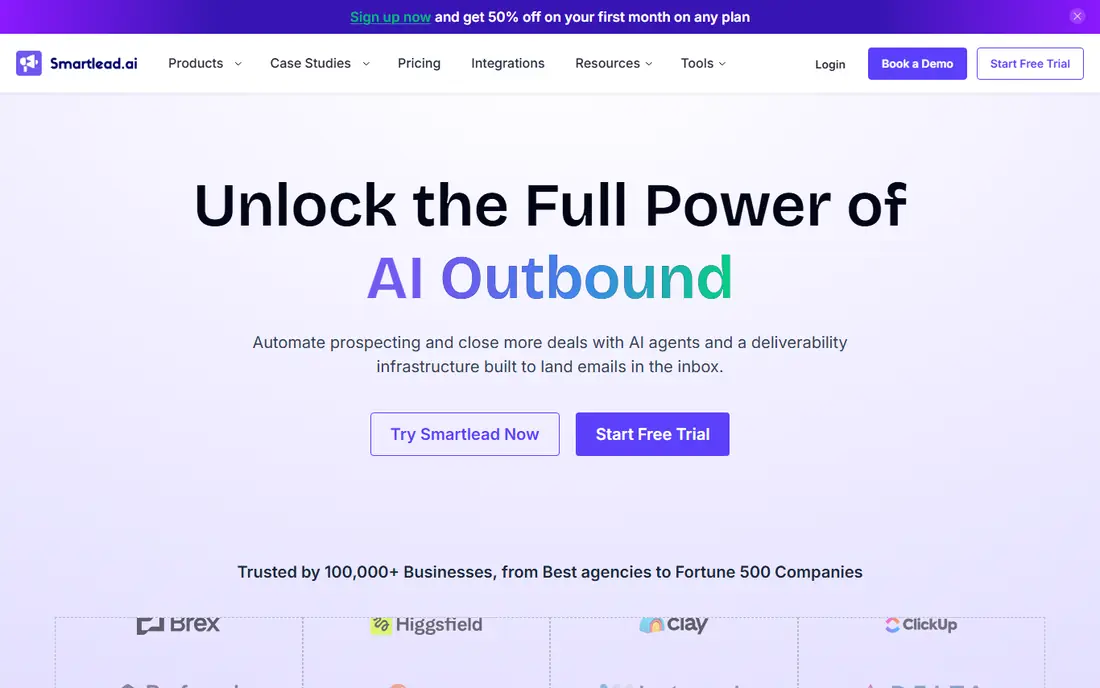 Smartlead website