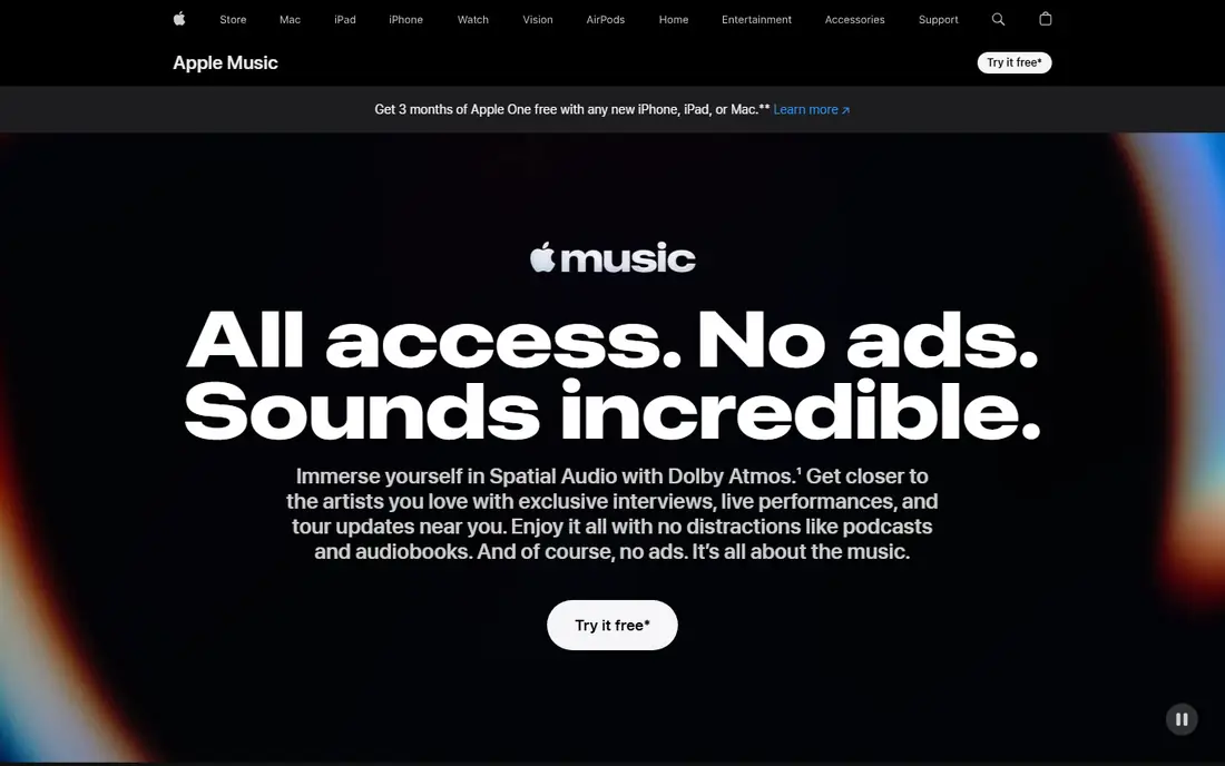 Apple Music website
