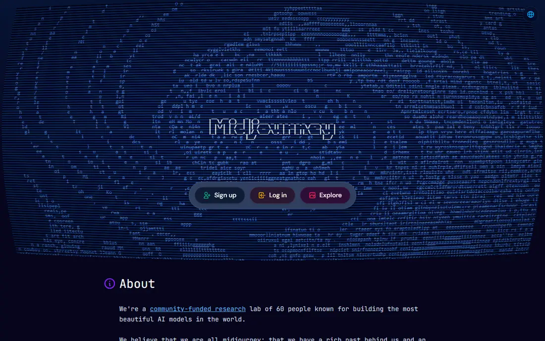 Midjourney website