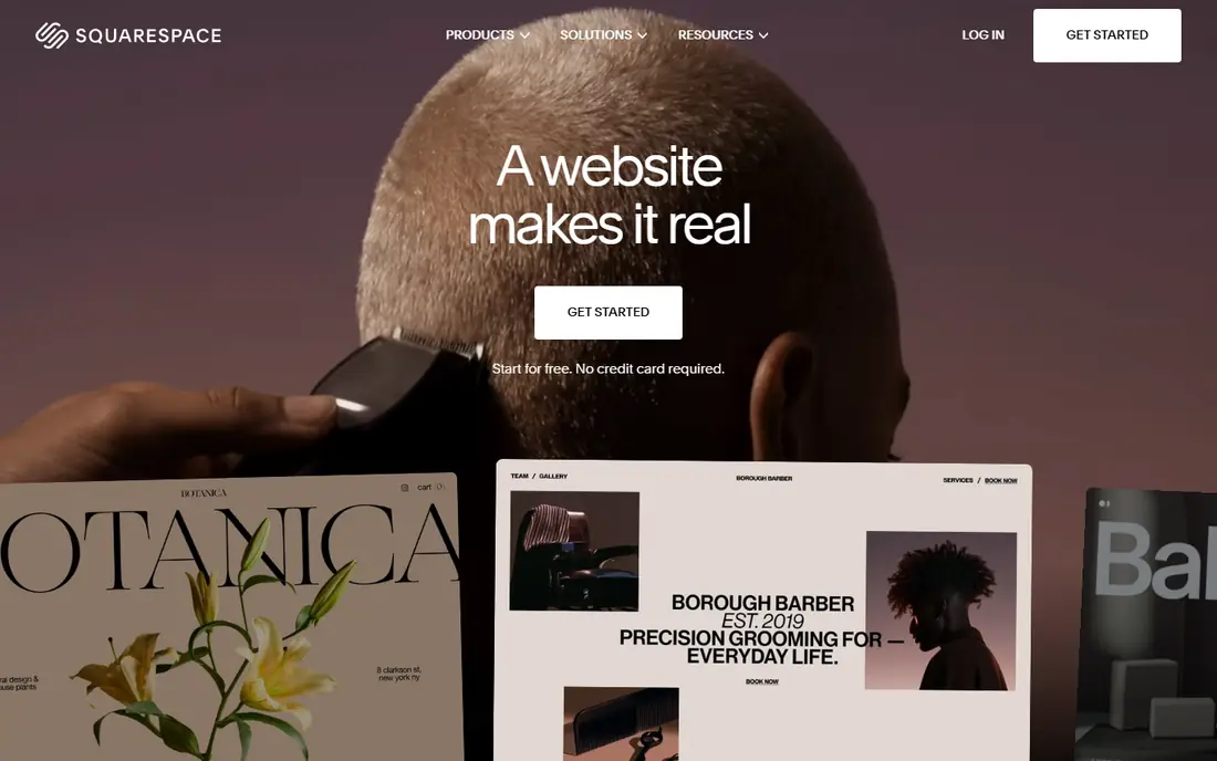 Squarespace website