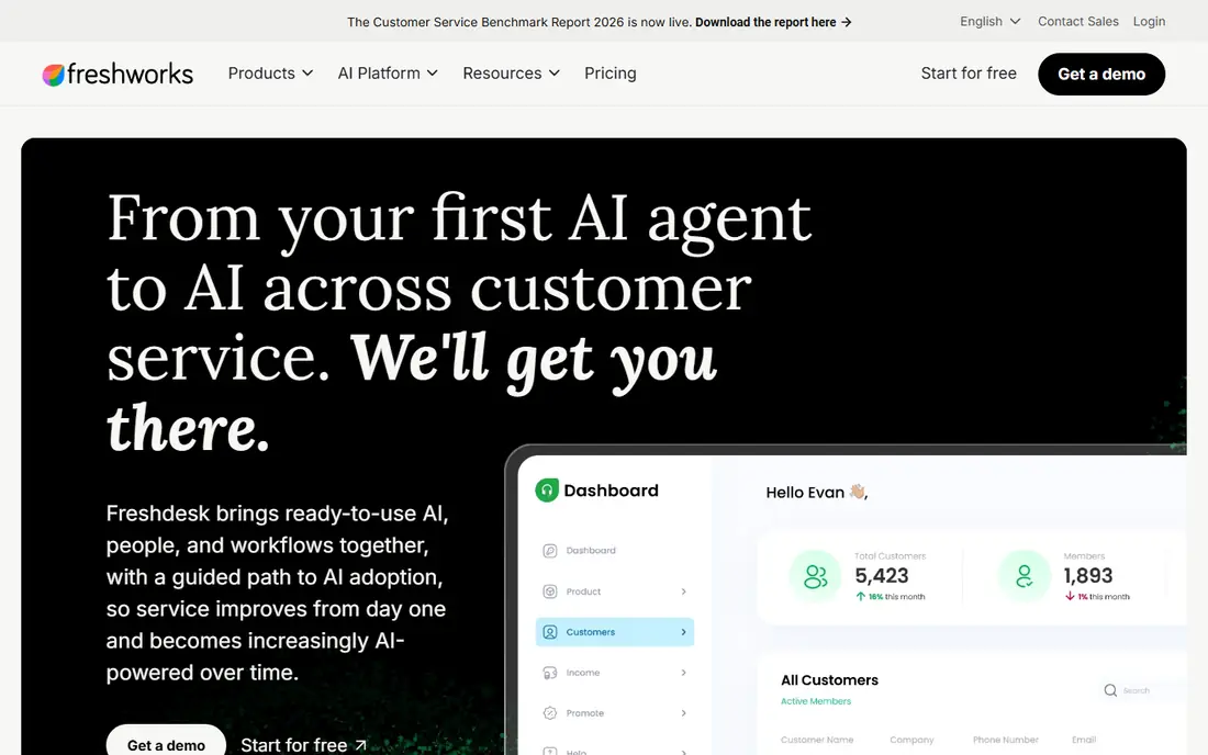Freshdesk website