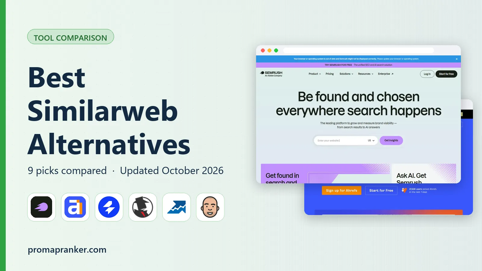 Best Similarweb Alternatives in 2026
