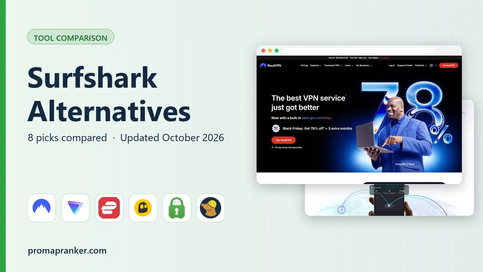 Surfshark Alternatives in 2026