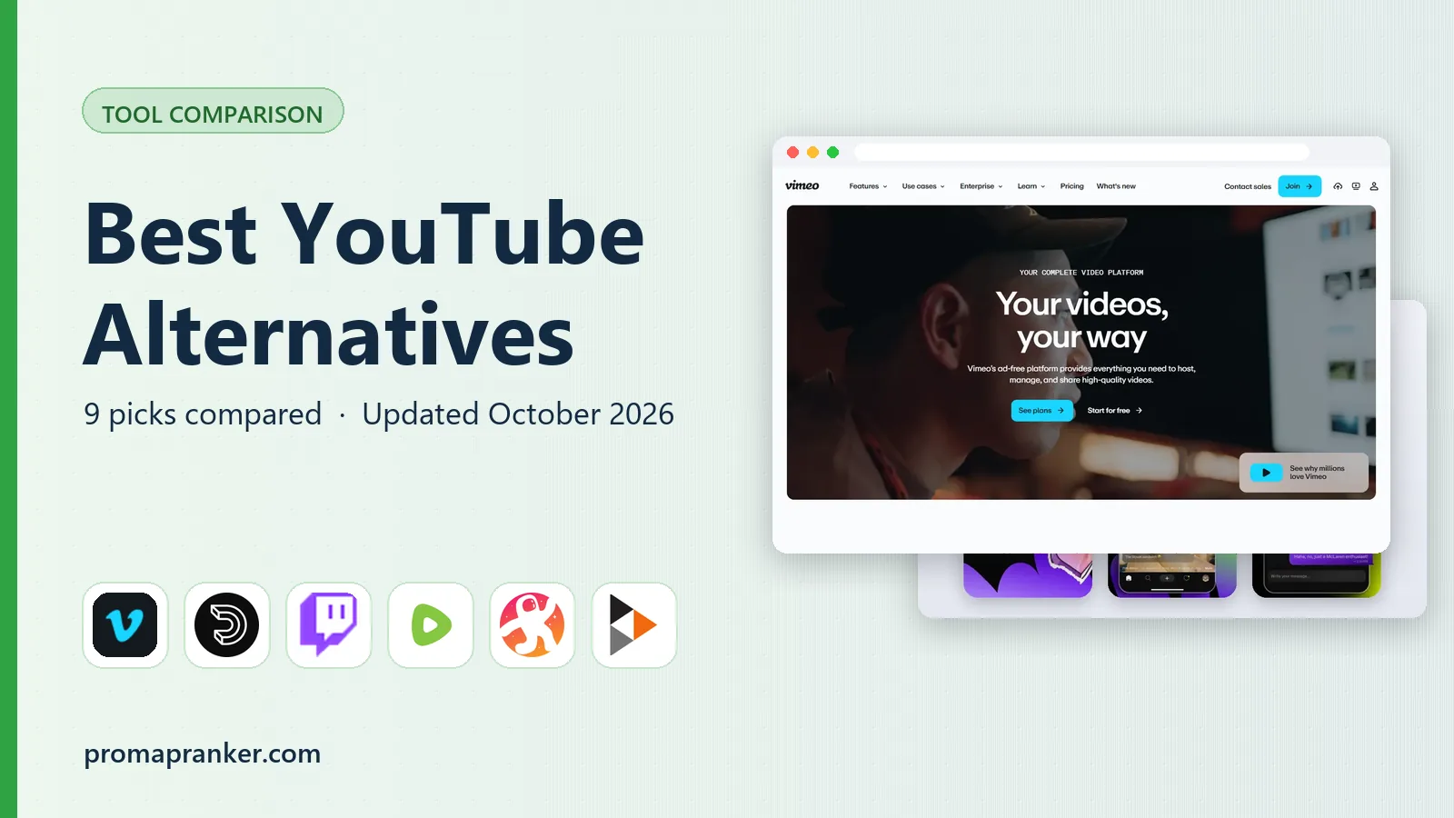 Best YouTube Alternatives in 2026